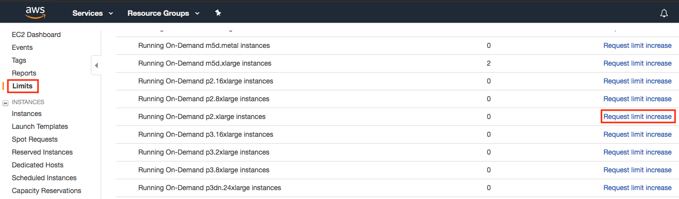 Instance quantity restrictions.