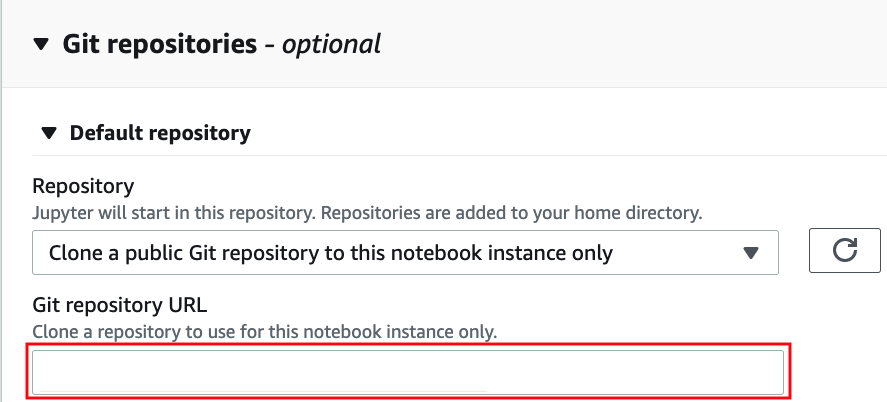 Specify the GitHub repository.